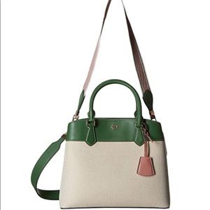 Tory Burch Robinson Canvas Triple-Compartment